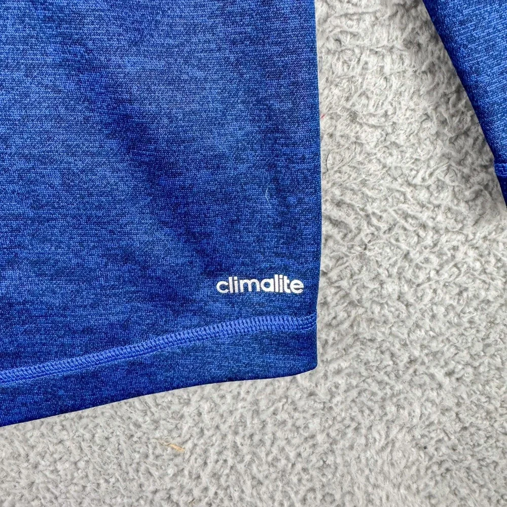 Adidas‎ Pullover Mens Extra Large Blue Climalite Quarter Zip Athletic Training